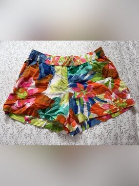 Floral Cotton Shorts, Size M by Future Collective